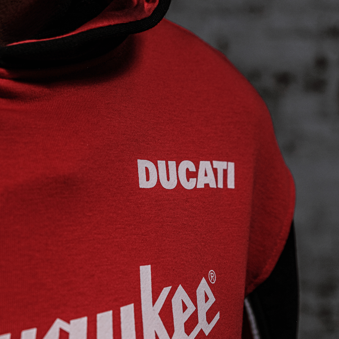 Milwaukee Ducati Teamwear Hoodie Official 2025 Heavyweight Fleece Lined