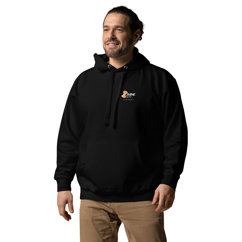 Shine 879 Unisex Front & Back Logo Premium Hoodie 100% Cotton Face S–3XL
